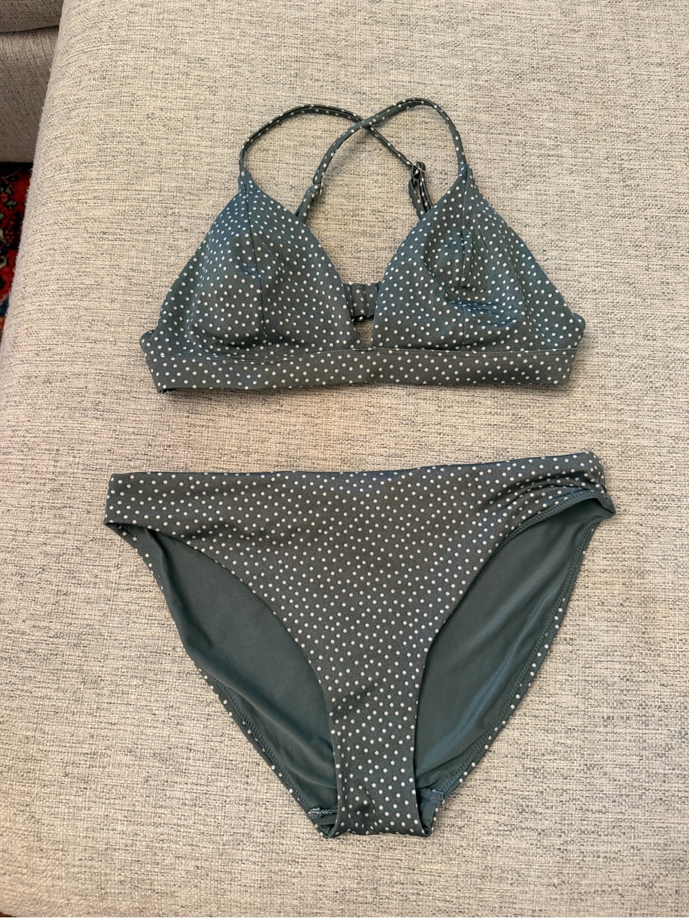H&M Teal Polka Dot Bikini Set